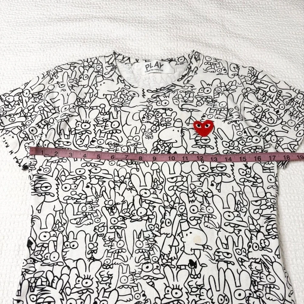 Comme des Garcons PLAY x Matt Groening AOP tee